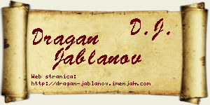 Dragan Jablanov vizit kartica